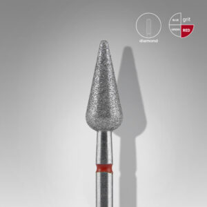 Staleks | Diamantbitje pear | rood 5mm